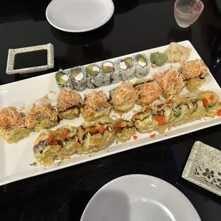 sushi and sashimi, sashimi, sushi, food