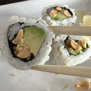 Peanut Avocado Roll