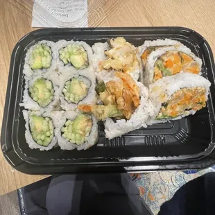 Vegetable Tempura Roll Avocado Roll