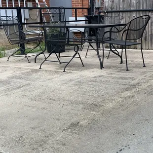 outside