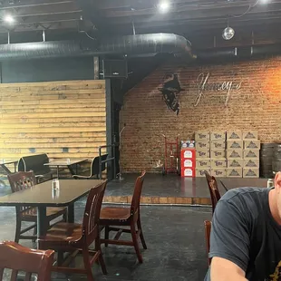 Inside dining area
