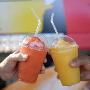 Mamey and mango smoothie