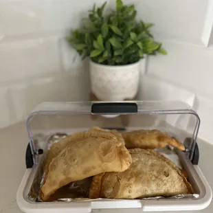Beef and chicken empanadas