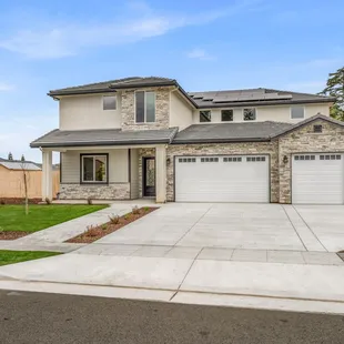 the front of this home