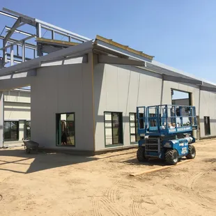Raised Center Aisle Winery Steel Building Process