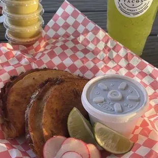 Birria Tacos with consomé