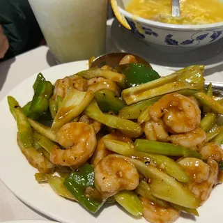 Shrimp with Hot Spicy Garlic Sauce