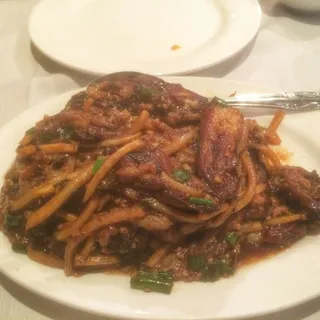 Eggplant with Hot Spicy Garlic Sauce