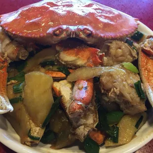 Ginger green onion crab