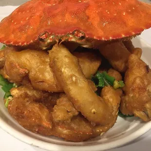 Fried crab