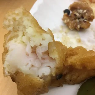 RAW FISH. PINK CENTER. called business. stuck up, condescending woman picked up. said it was impossible they didn&apos;t cook it all the way (ha)