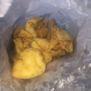 Knotted style crab rangoons...sweet and creamy
