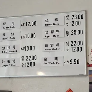 Hanging meat prices 05.09.2021