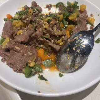Pickled Pepper Beef / 泡椒小炒牛肉