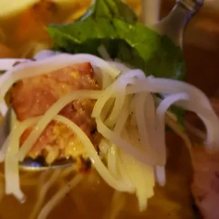 The added grilled sausage in my Pho.