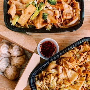 a variety of chinese food