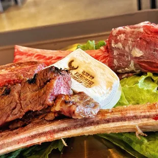 Galbi and skirt steak