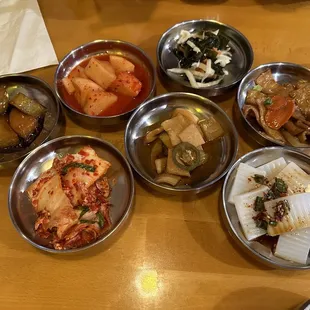 Banchan. Everything was so flavorful!