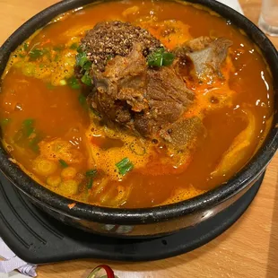 Spicy Pork Neck Bone Soup with Potatoes