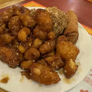 Sesame chicken combo