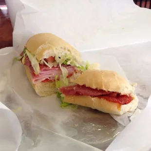 Great salami sandwich