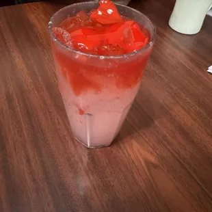Strawberry lemonade was delicious