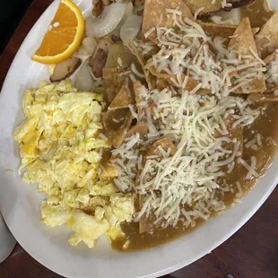 Chilaquiles the salsa is not good.