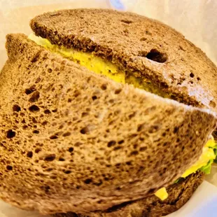 the inside of a sandwich