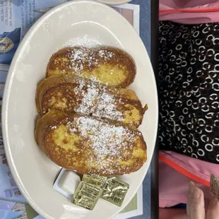 French Toast with a said of sausage