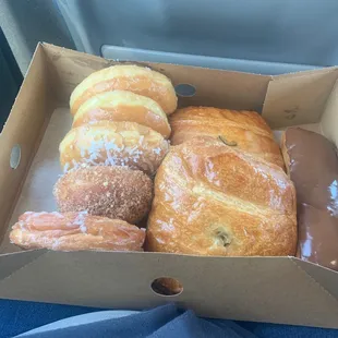 Tray if donuts and ham &amp; cheese