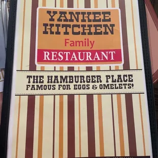 a sign for the restaurant