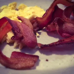 Scrambled eggs &amp; BACON!