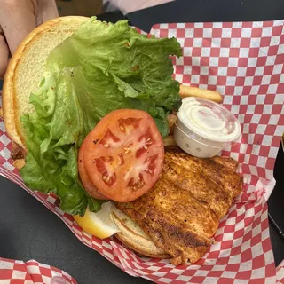 Blackened Salmon Sandwich