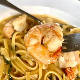 Linguine White Mexican Shrimp