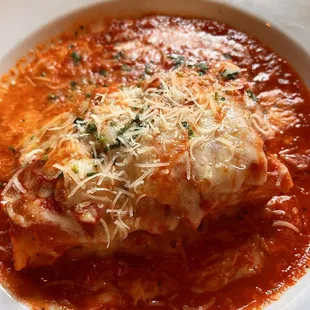 Chicken lasagna.