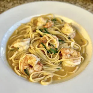 Linguine White Mexican Shrimp