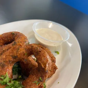 The yummy donut shaped falafels