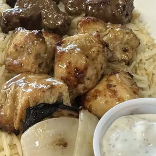 Chicken/Beef Skewer Plate