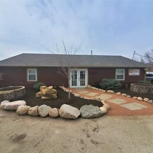 the front of the house