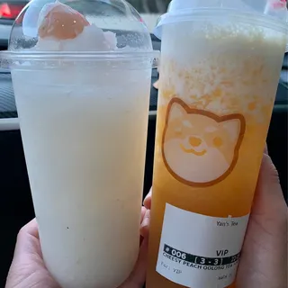 Cheesy Peach Oolong Tea