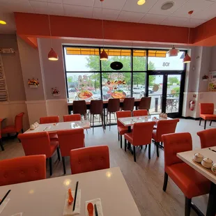 The view from the kitchen door area.