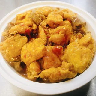 F7. Fried Tofu with Pork (