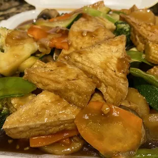 Veggies and tofu