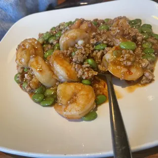 Shrimp with Soy Beans