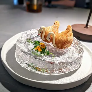 Custard Pastry in a Swan Shape