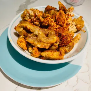 Deep fried pork strips Szechuan style