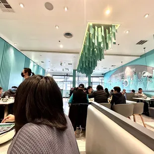 the interior of the restaurant