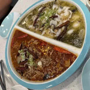 Spicy Beef and Pickled Veggie with Fish