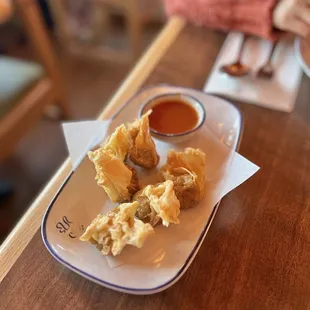 crispy bean curd dumplings