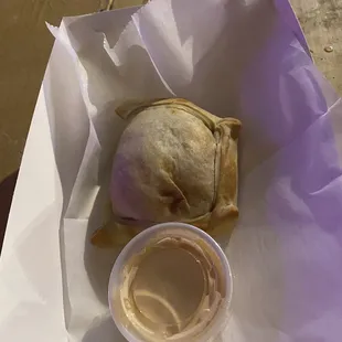 Chana masala empanada